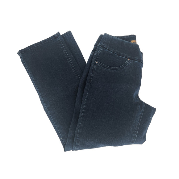 Lee Style Up Women’s Stretch Jeans Blue Size 6 PETITE Straight Leg - Picture 5 of 8